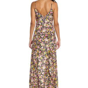 Les Reveries Ruffle Cami Silk Maxi Dress, New, with tags